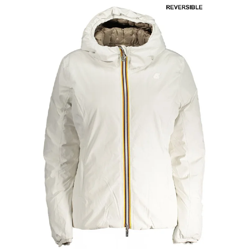 K-WAY White Polyester Jackets & Coat