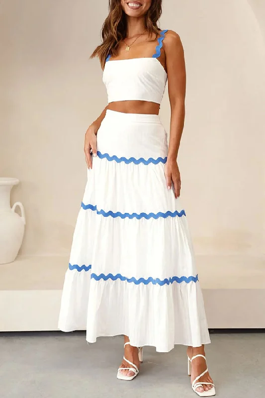 island-beauty-wave-trim-patchwork-crop-tank-and-elastic-waist-skirt-set