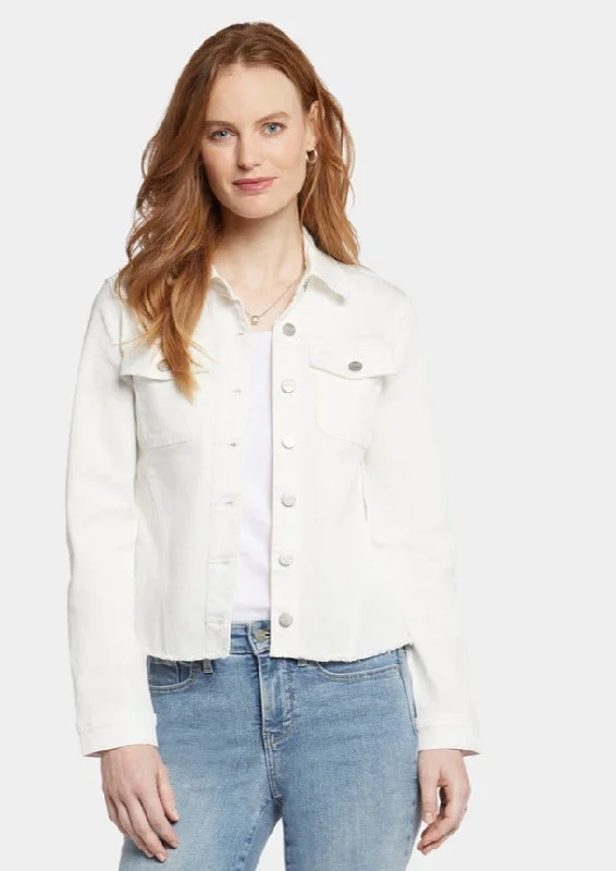 NYDJ - Frayed Hem Denim Jacket In Stretch Twill