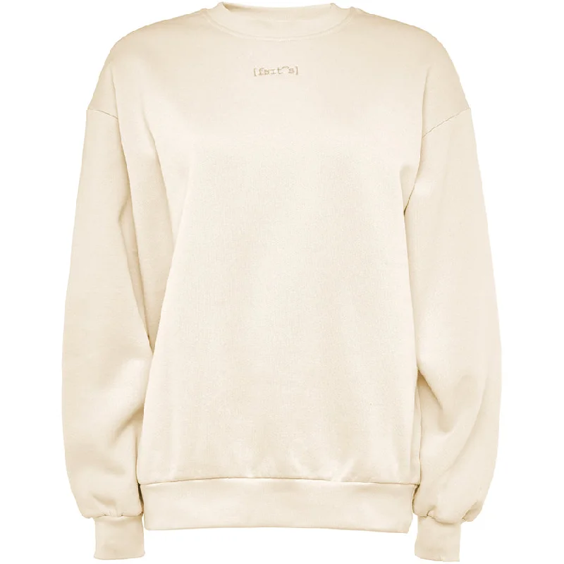 UNISEX CREWNECK ORGANIC COTTON SWEATER IN OFF-WHITE