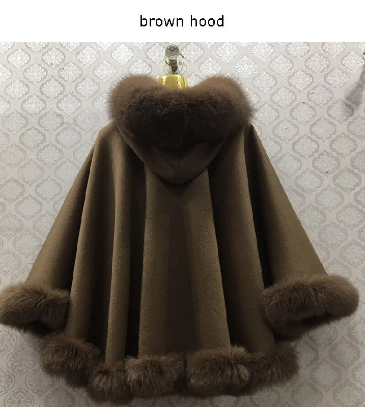 brown hood / one size