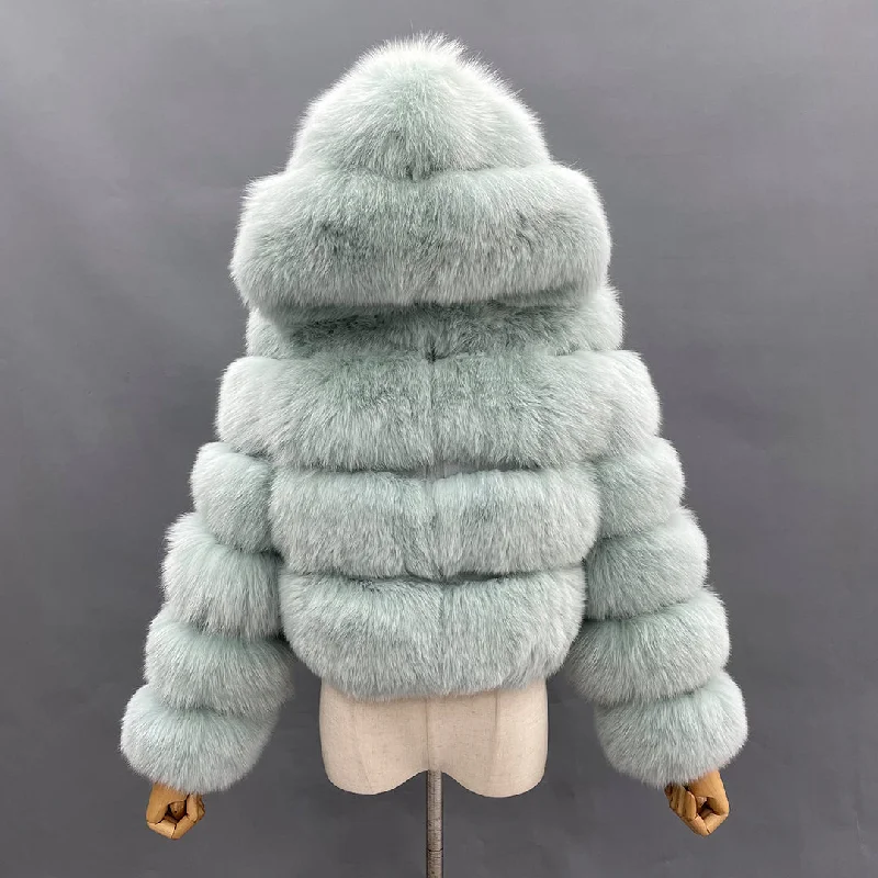 Fluffy Fur Hooded Coats