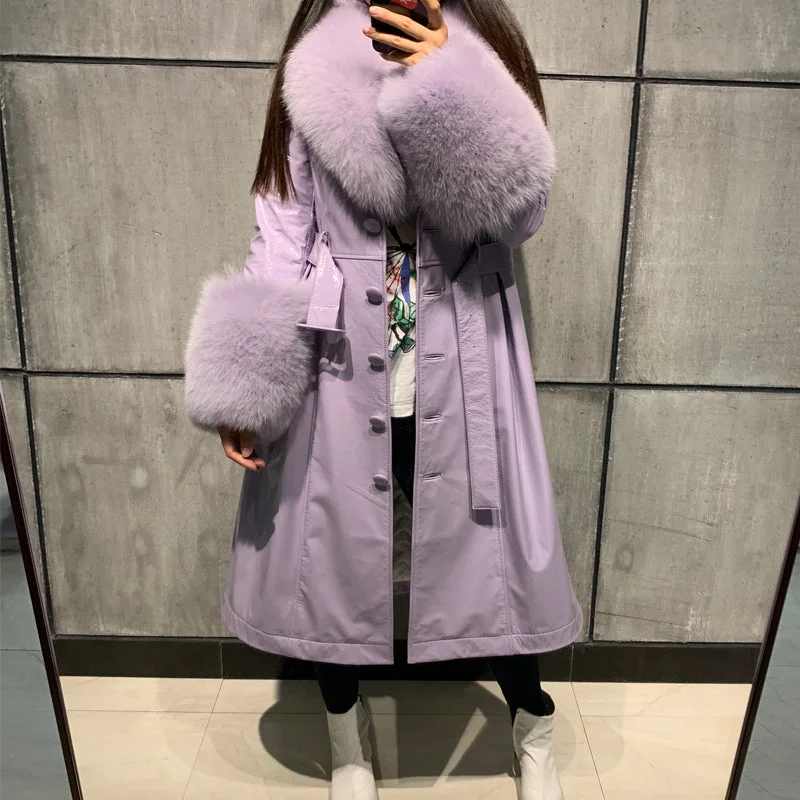 Light Purple Fox Fur / S