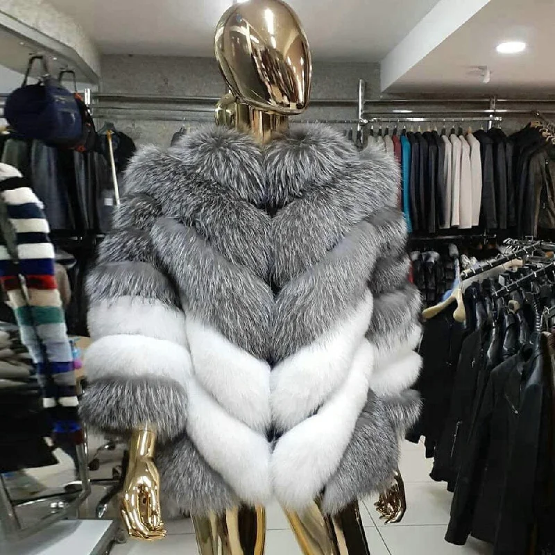 Silver & White / 8XL Bust 128cm