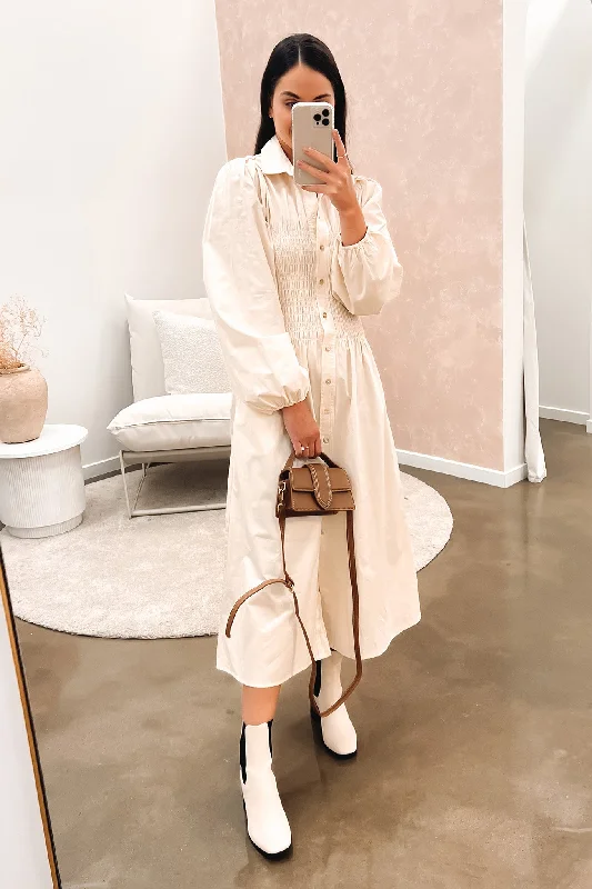 Adella Midi Dress Cream