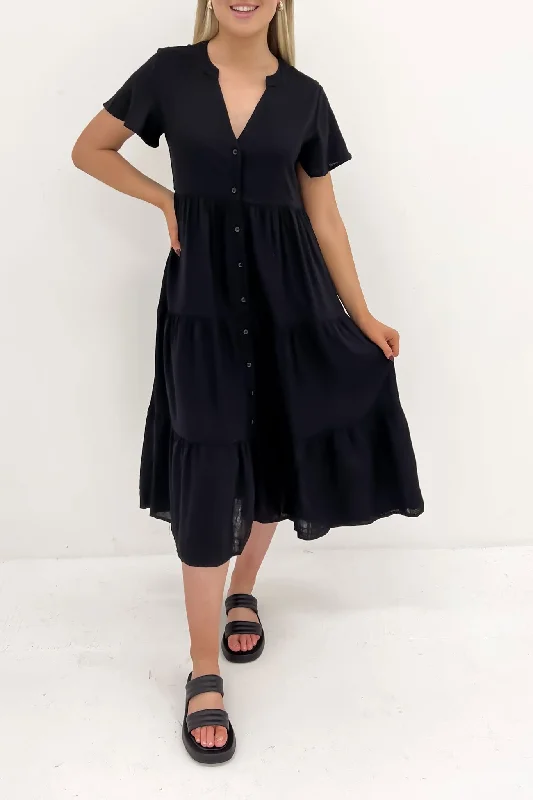 Alorah Midi Dress Black