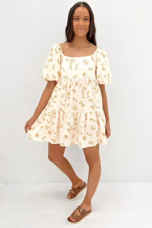 Bronte Mini Dress Cream