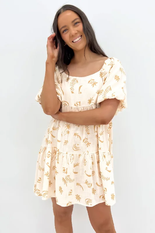 Bronte Mini Dress Cream