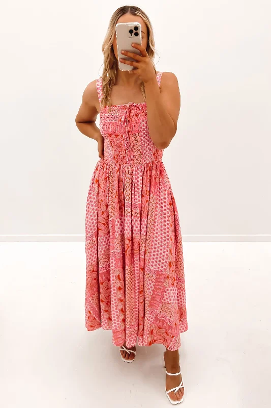 Dhalia Maxi Dress Pink