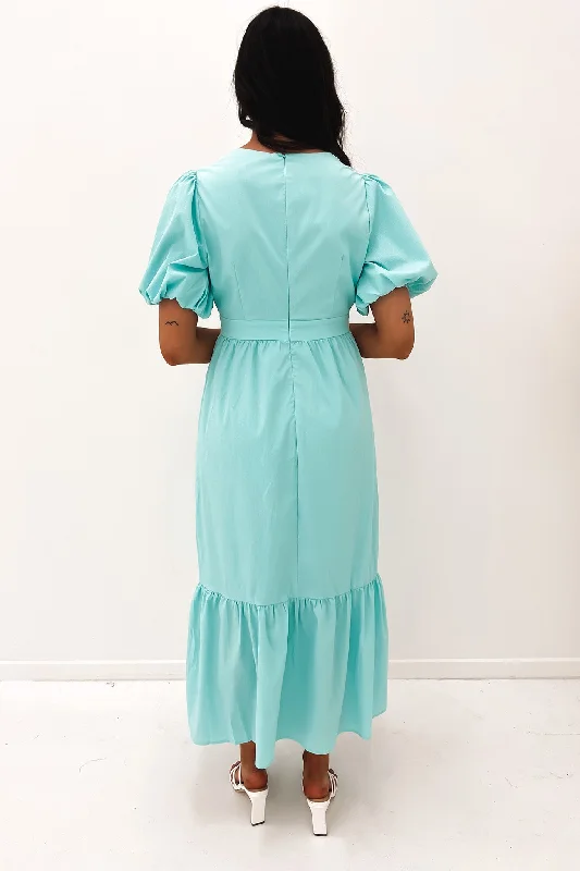 Isabel Midi Dress Aqua