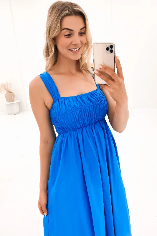 Mandie Midi Dress Blue