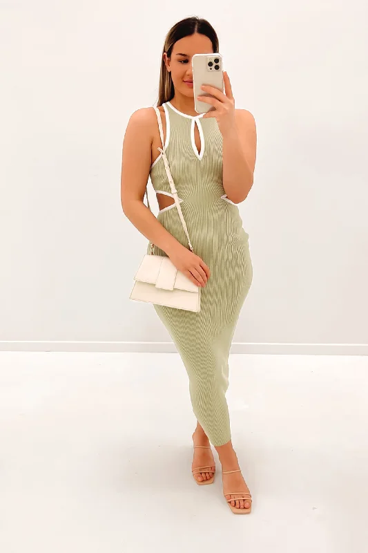 Montana Midi Dress Avocado