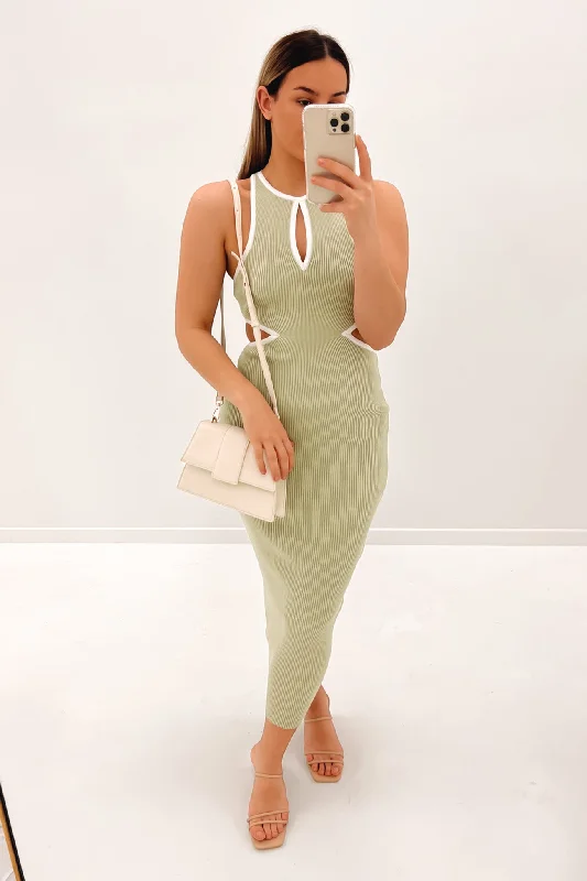 Montana Midi Dress Avocado