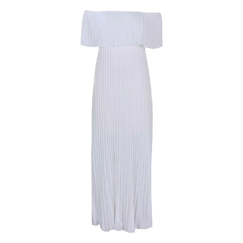 NiDELL D257 . Summer New Women's Clothing Amazon Cross-Border Sexy off-Shoulder Tube Top Pleated Evening Party European and American Style Dress