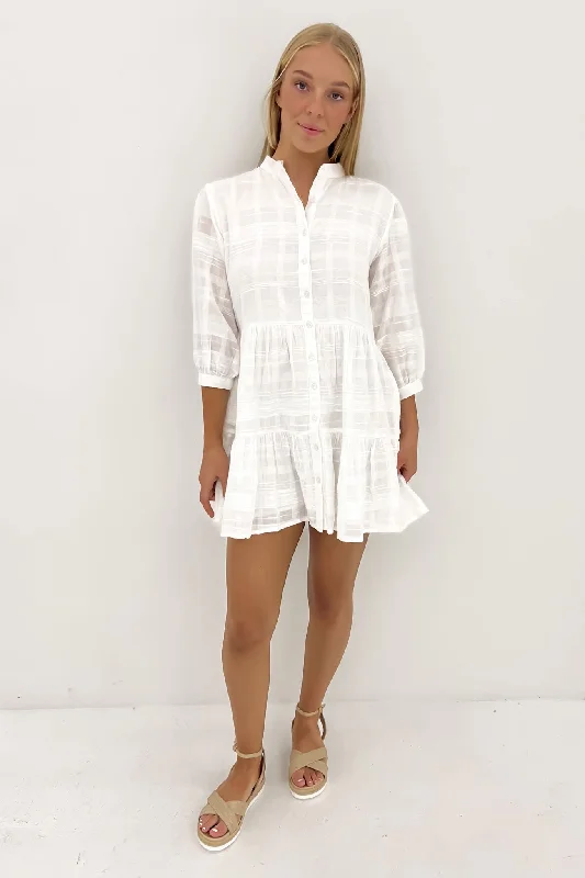 Parker Mini Dress White