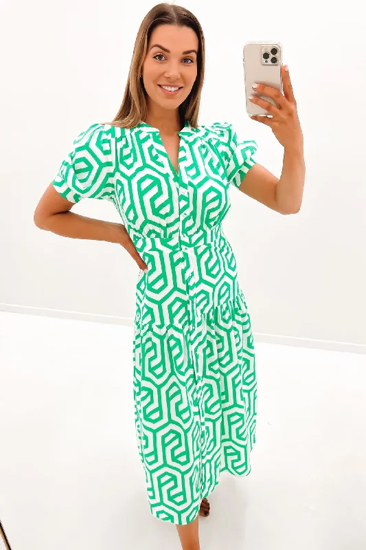 Sharee Midi Dress Green