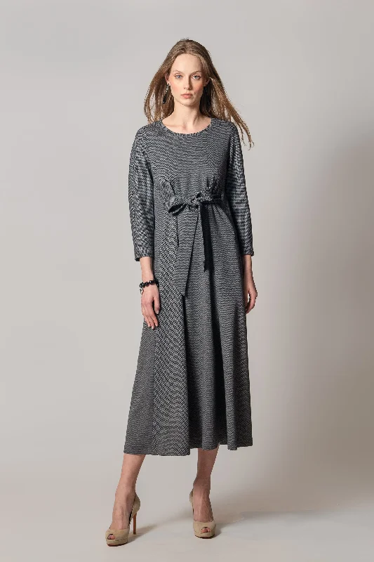 Dress ""ALLEGRO MIDI SP"" / Merino Wool & Cotton Jersey by Loro Piana