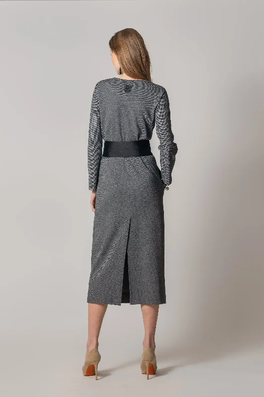 Dress ""LOLA QUEENS SP"" / Merino Wool & Cotton Jersey by Loro Piana