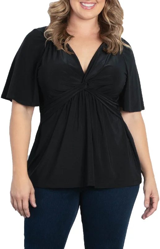 Abby Twist Front Top - Plus