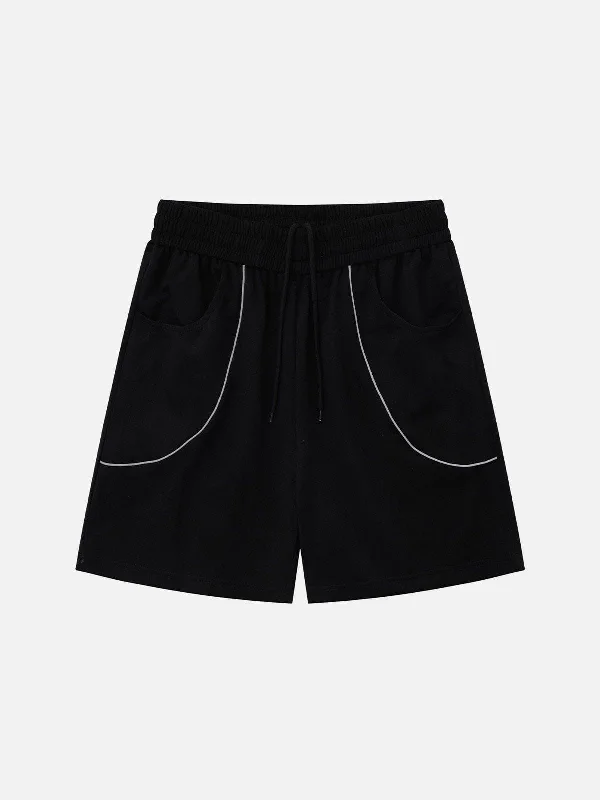 Aelfric Eden Reflective Strip Suede Shorts