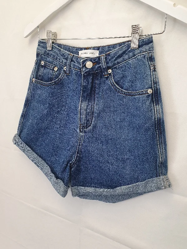 assembly-label-mum-denim-shorts-size-6-b40-29-bu