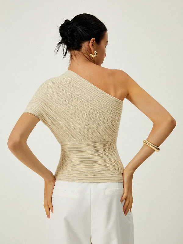 asymmetrical-one-shoulder-knotted-knit-top