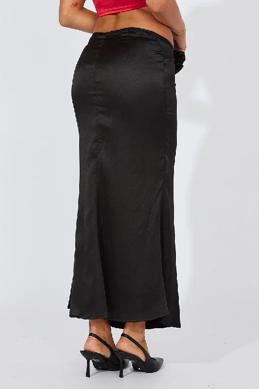 black-satin-rose-flower-brooch-maxi-skirt-sk1081a-35zb-1