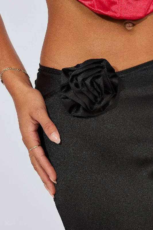 black-satin-rose-flower-brooch-maxi-skirt-sk1081a-35zb-1