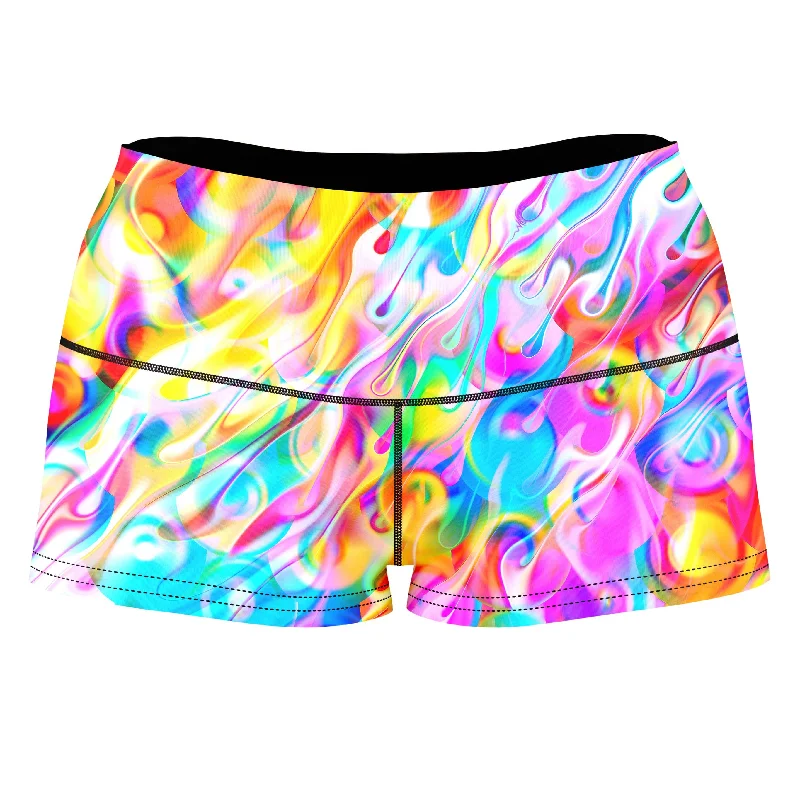 Blissful Drip High-Waisted Women's Shorts