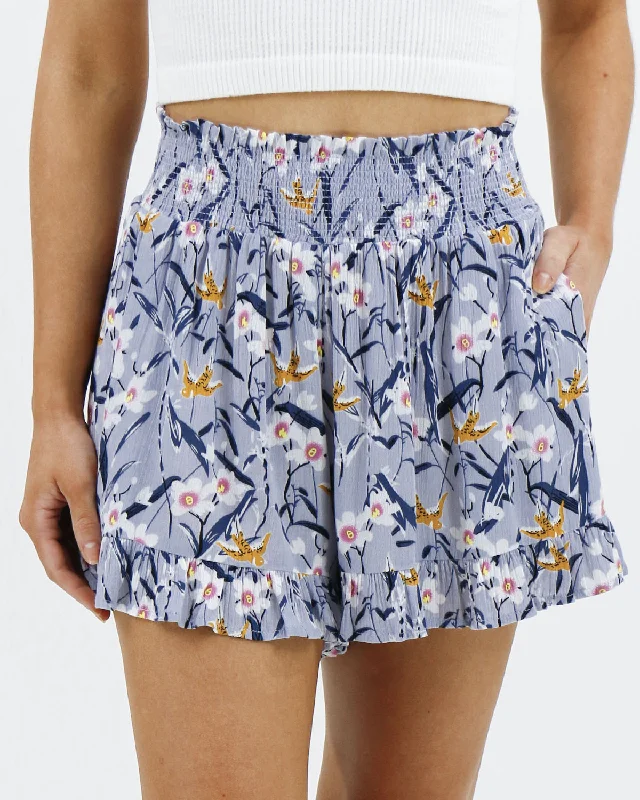 blue-floral-smocked-summer-shorts