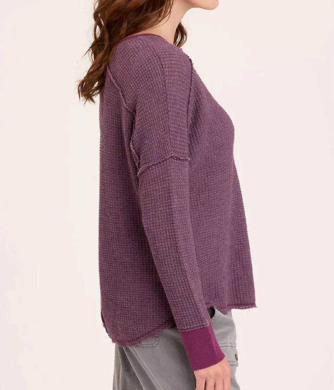 bullock-v-neck-waffle-knit-pullover-in-purple