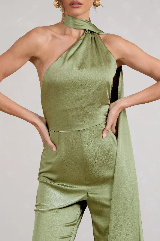 cascada-olive-green-satin-wide-leg-jumpsuit-with-statement-scarf-neck-cl129381113