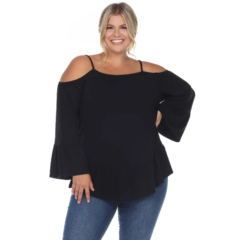 cold-shoulder-ruffle-sleeve-top-plus