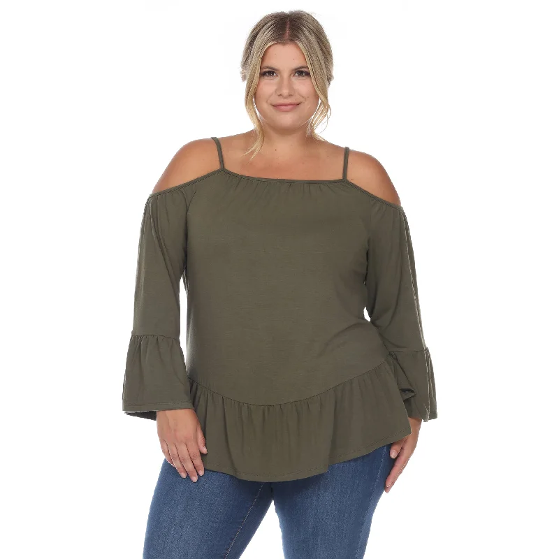 cold-shoulder-ruffle-sleeve-top-plus