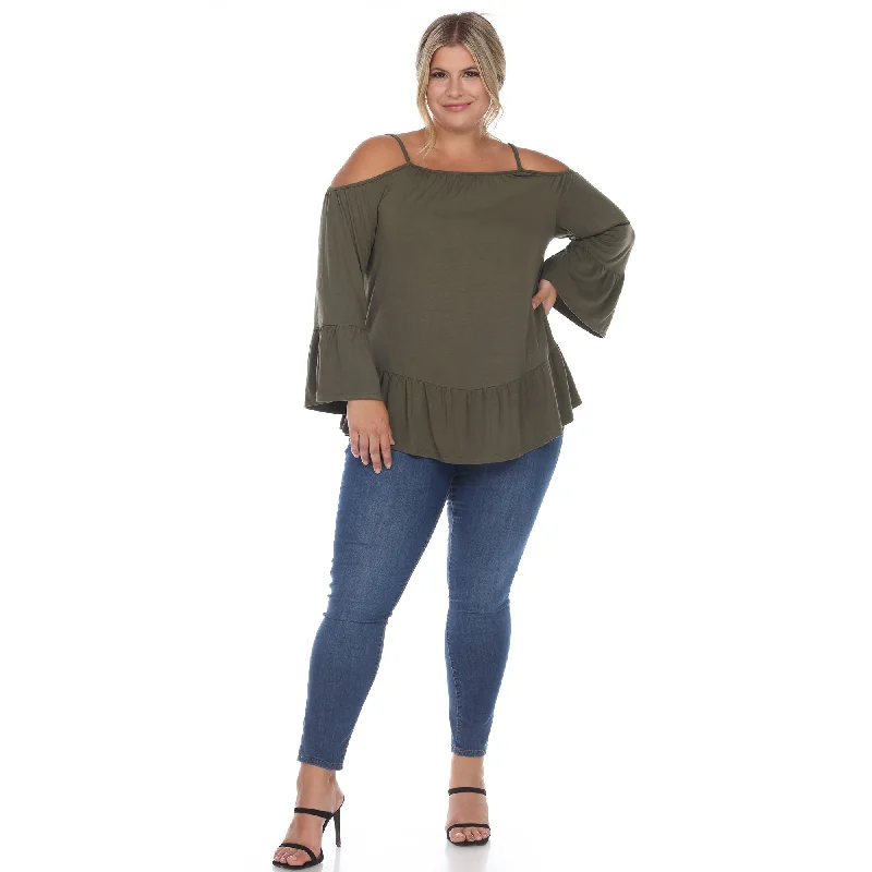 cold-shoulder-ruffle-sleeve-top-plus