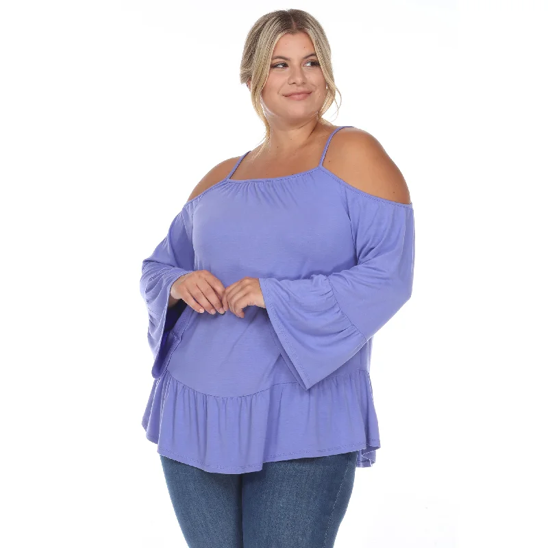 cold-shoulder-ruffle-sleeve-top-plus