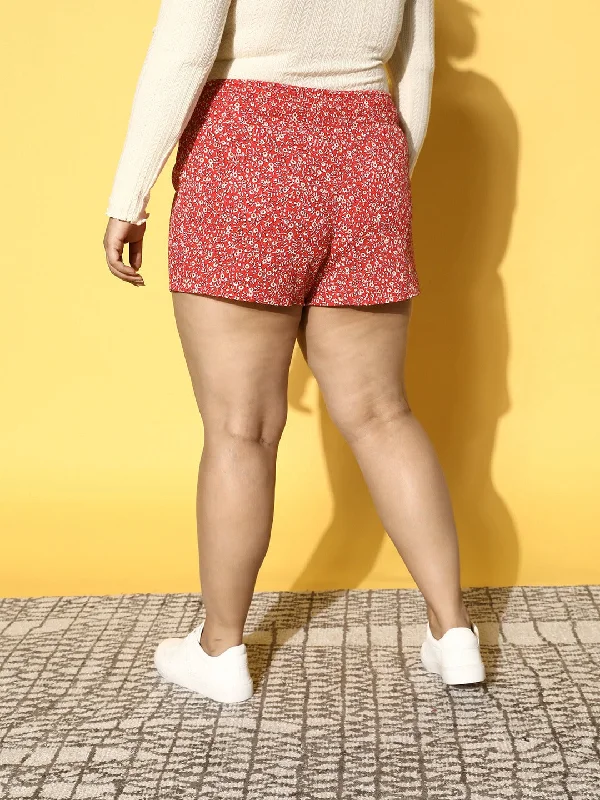 cur-st4579rd-berrylush-women-plus-size-red-white-floral-printed-polyester-slip-on-high-rise-waist-mini-shorts