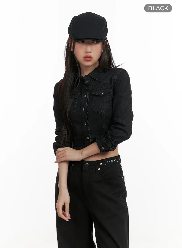 denim-pocketed-button-up-crop-shirt-cy403