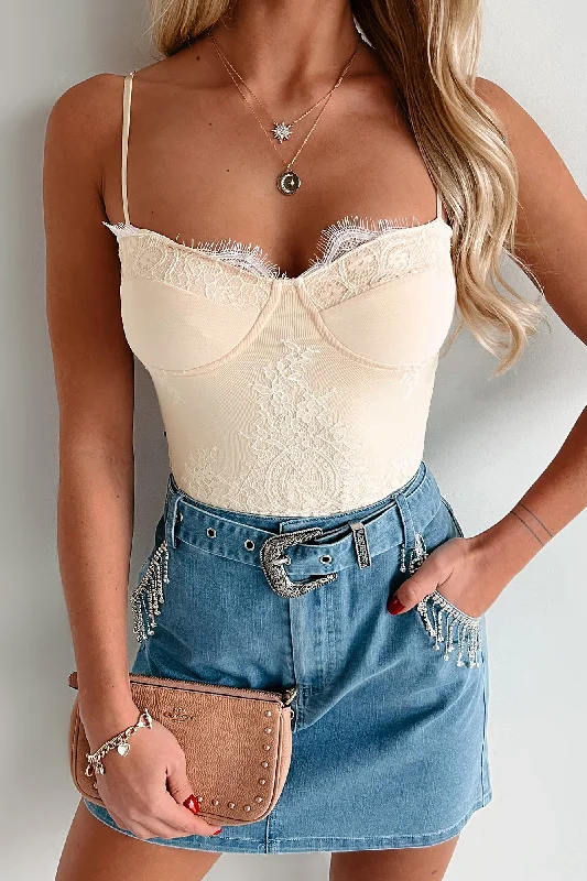 Do What You Like NanaMacs Original Lace Bodysuit (Ivory)