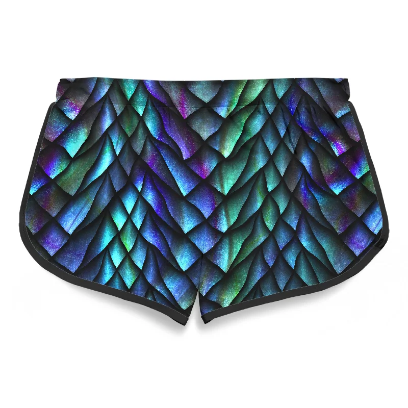 dosed-dragon-scale-womens-retro-shorts