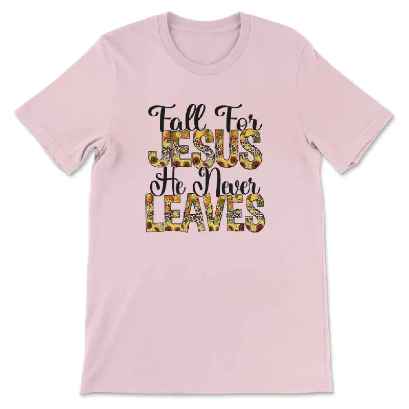 fall-for-jesus-he-never-leaves-autumn-womens-t-shirt