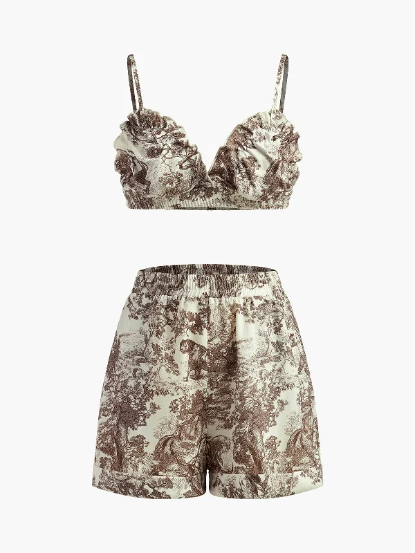 floral-print-three-piece-pants-set