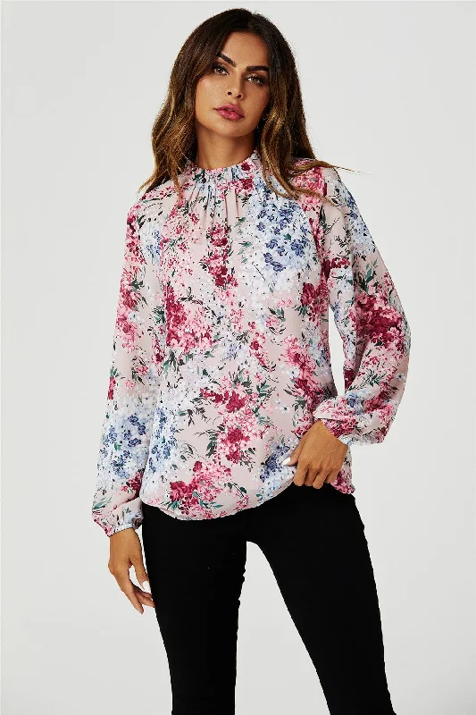 fs-collection-floral-print-long-sleeve-frill-high-neck-top-in-pink