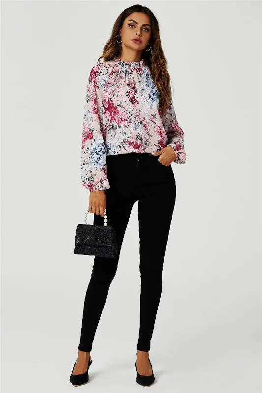 fs-collection-floral-print-long-sleeve-frill-high-neck-top-in-pink