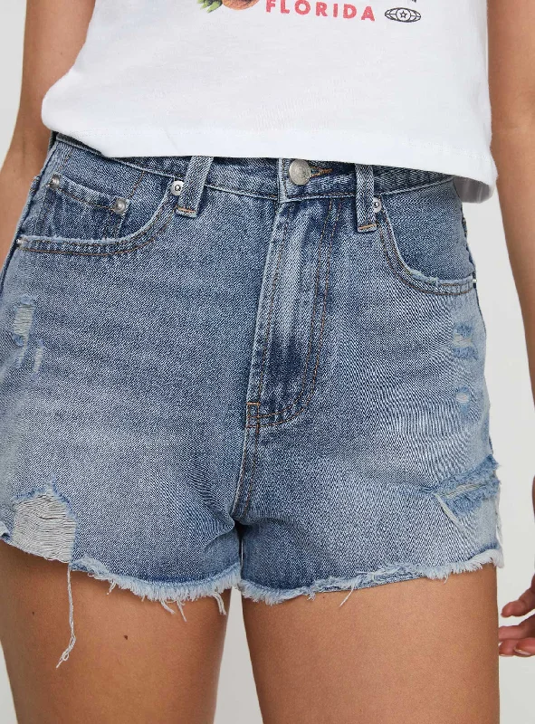 gratzi-mid-rise-denim-shorts-blue