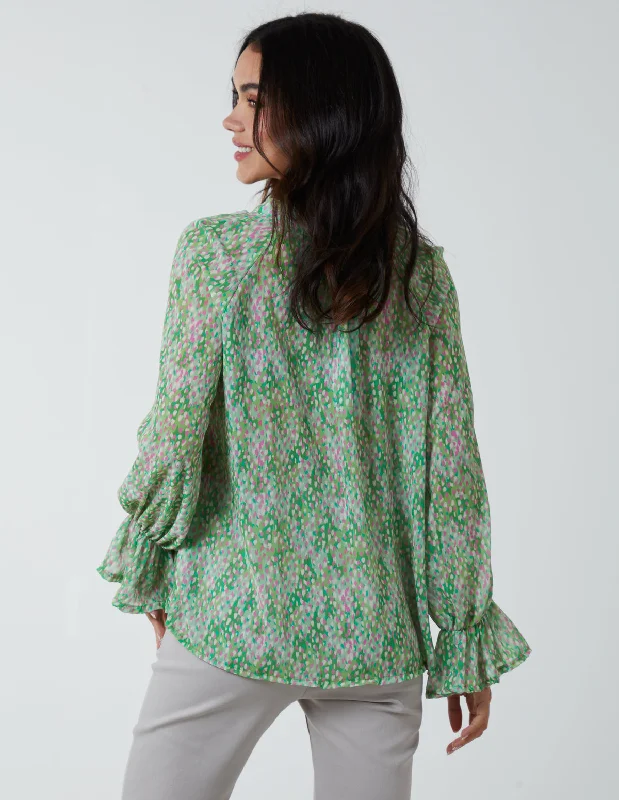 green-chiffon-frill-blouse-1