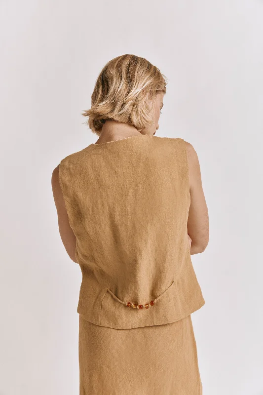 hazel-linen-vest-ochre