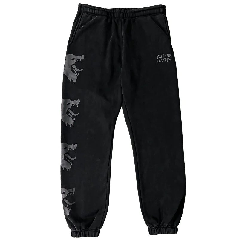 HEAVYWEIGHT LUX ""WAR WOLF"" SWEATPANTS - BLACKOUT