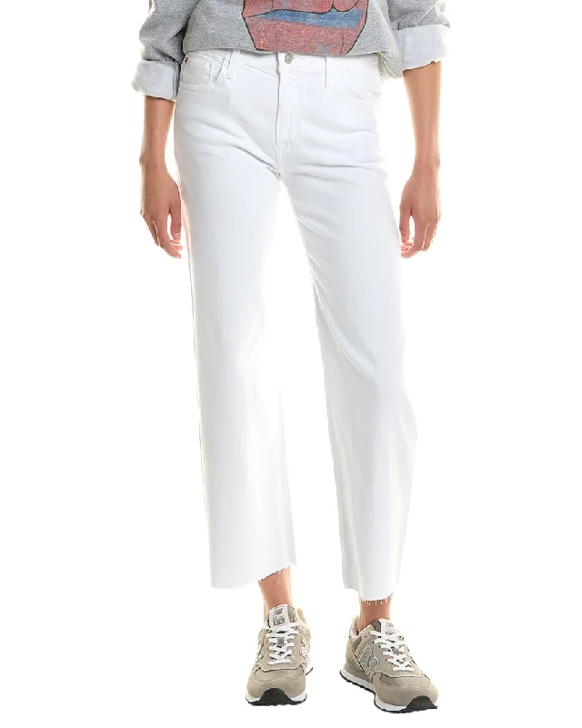 HUDSON Jeans Rosalie High-Rise Optic White Wide Leg Jean