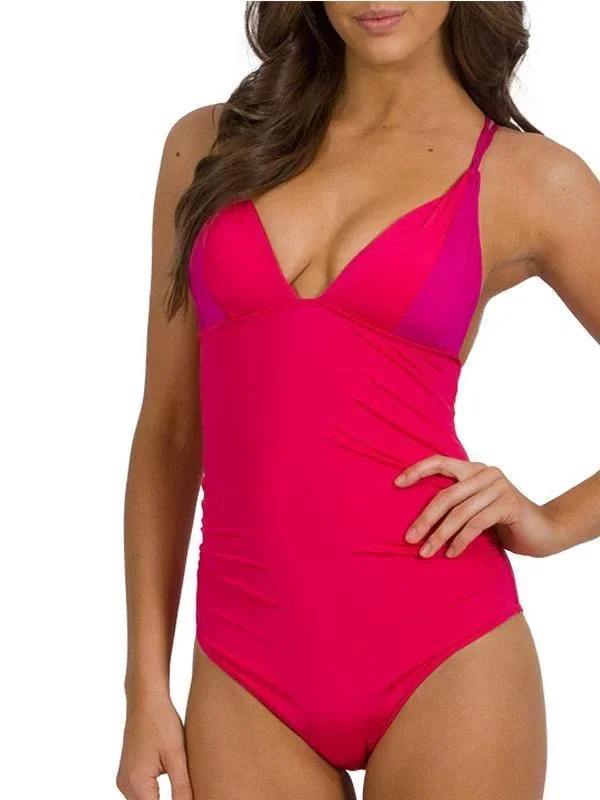 J1909 Lustre Slice Tri One Piece - Jets